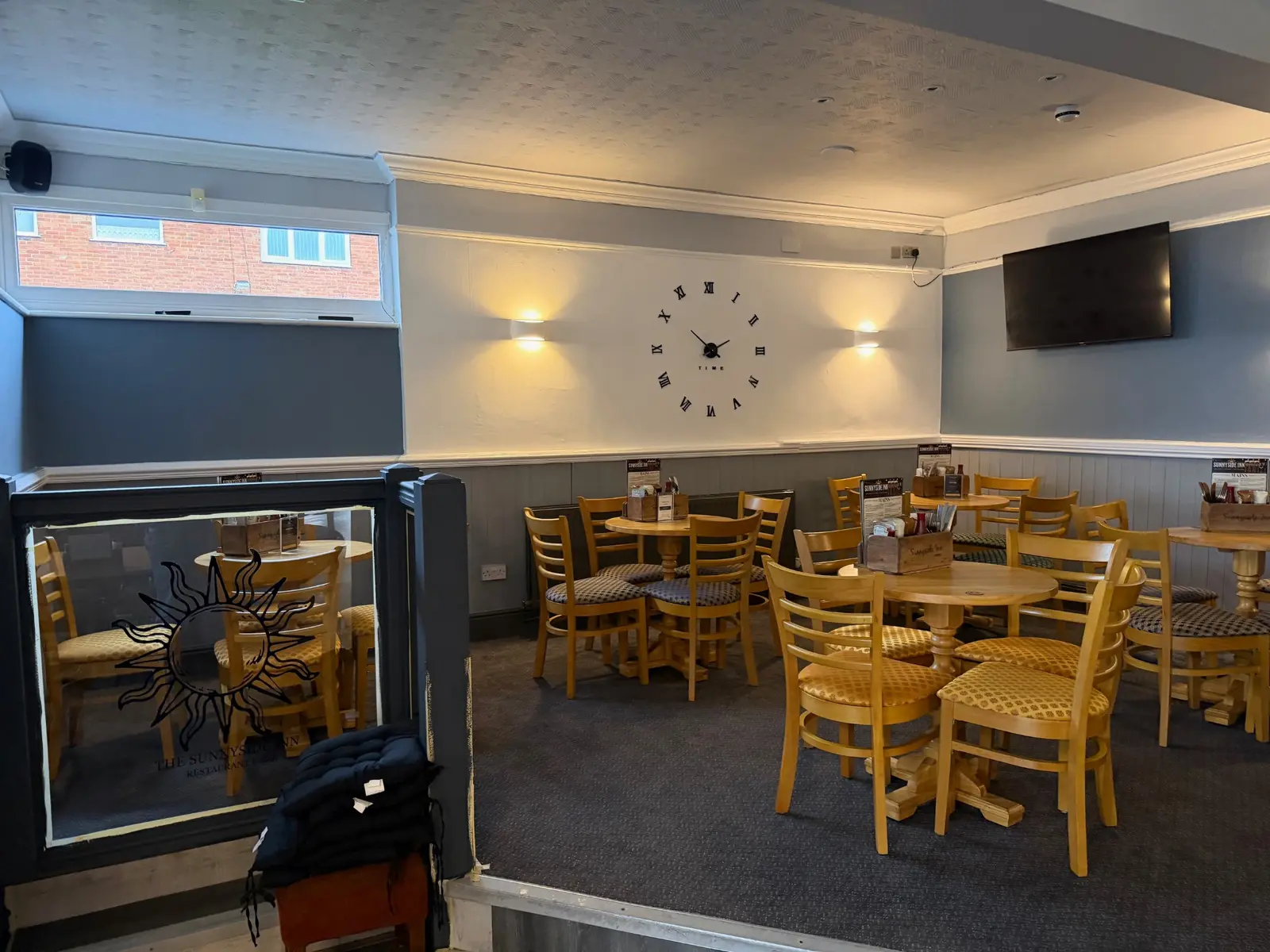 The designated dog-friendly bar seating area at The Sunnyside Inn