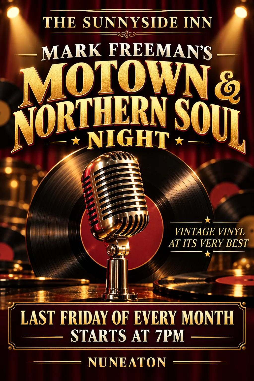 Mark Freeman's Motown and Northern Soul Night poster