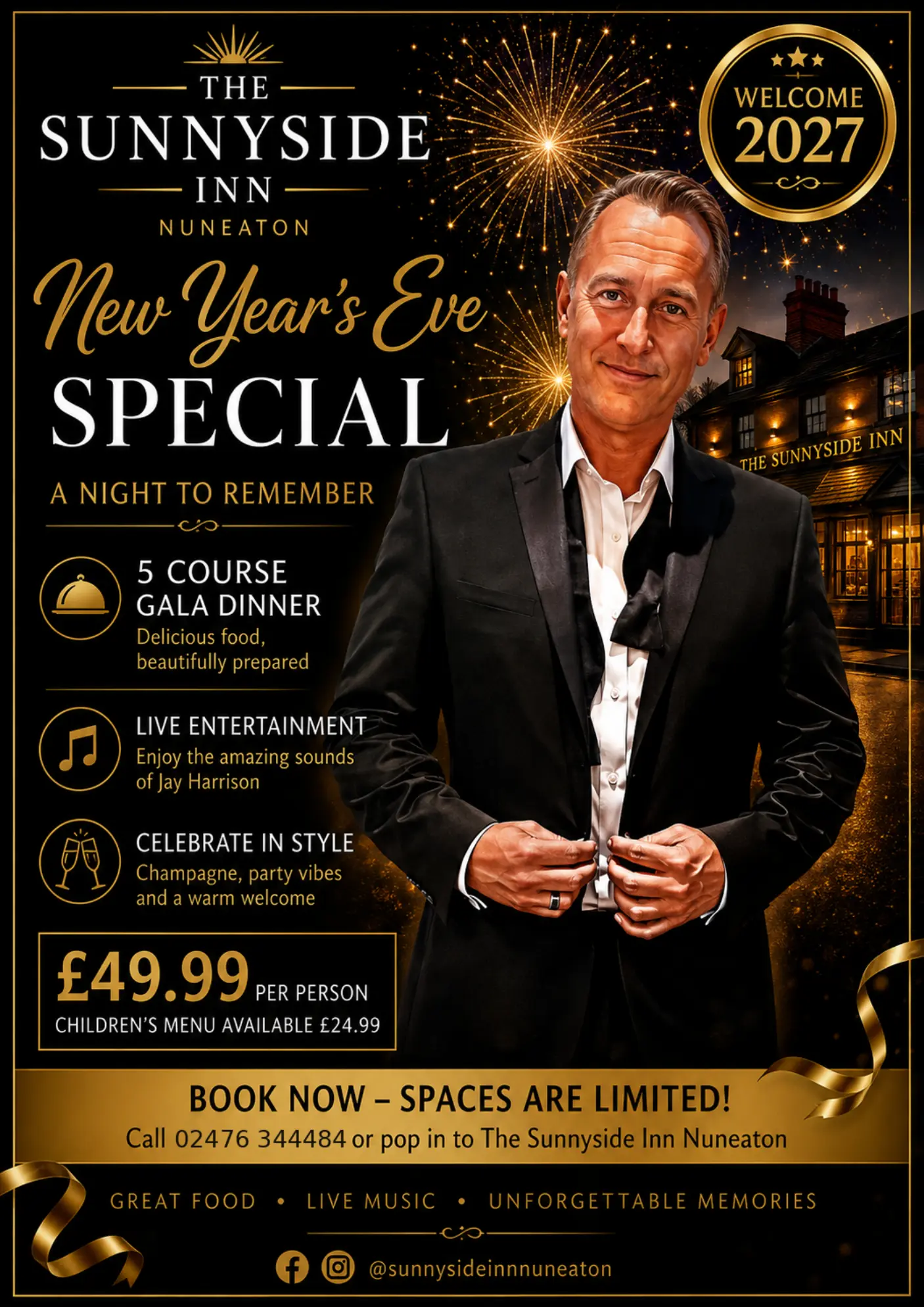New Year's Eve Gala Dinner at The Sunnyside Inn
